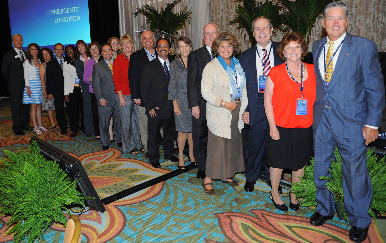 Passing the Gavel at the Presidents' Luncheon.